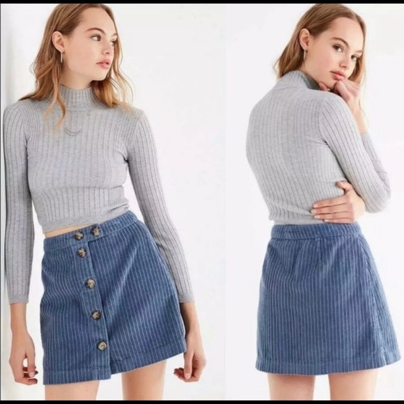 BDG Dresses & Skirts - BDG corduroy button down mini skirt